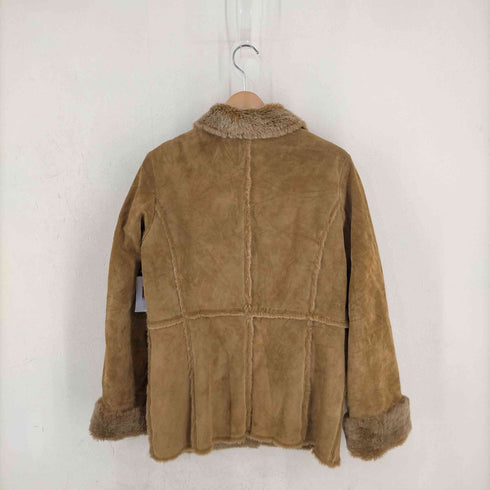 エディーバウアー Eddie Bauer レザー ファージャケット レディース import:M