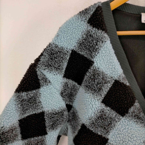 エックスガール X-girl 22AW BUFFALO PLAID BOA CARDIGAN レディース JPN:M