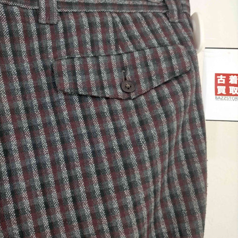 イタリア製 NEWZED チェック 1タックスラックス メンズ 50