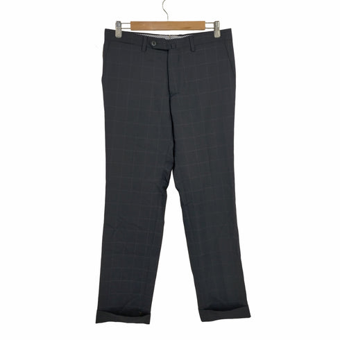 バーニーズニューヨーク BARNEYS NEWYORK グラフチェック ノータックスラックス メンズ 50