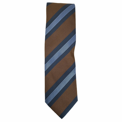 ホリデイアンドブラウン Holliday & Brown MADE IN ITALY シルクストライプネクタイ メンズ ONE SIZE