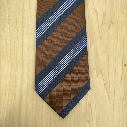 ホリデイアンドブラウン Holliday & Brown MADE IN ITALY シルクストライプネクタイ メンズ ONE SIZE