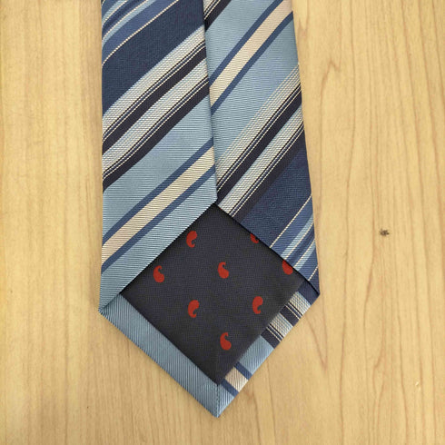 フランコバッシ FRANCO BASSI MADE IN ITALY シルクストライプネクタイ メンズ ONE SIZE