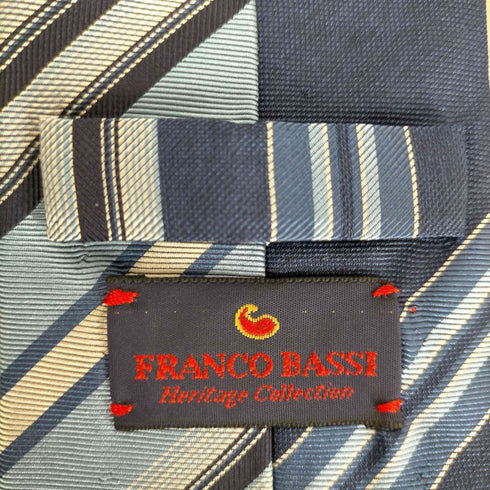 フランコバッシ FRANCO BASSI MADE IN ITALY シルクストライプネクタイ メンズ ONE SIZE