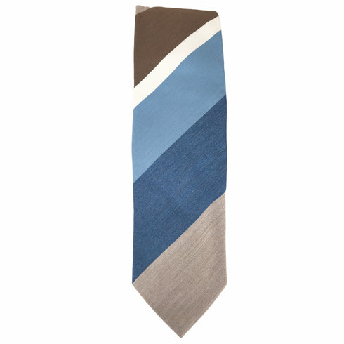 パーソナリティ PERSONALITY SRL MADE IN ITALY シルク混 ストライプネクタイ メンズ ONE SIZE