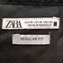 ザラ ZARA REGULAR FIT バンドカラー 長袖シャツ メンズ import:M