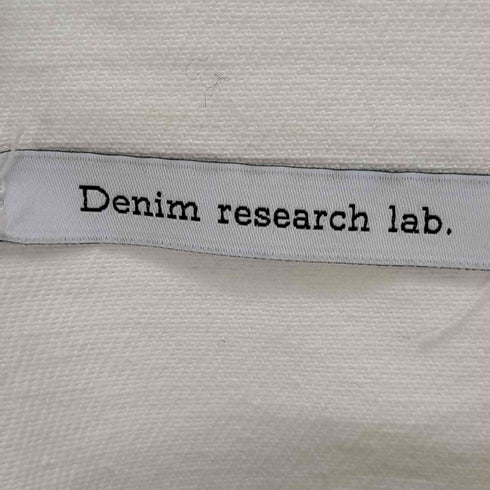 Denim research lab. インサイドアウト ノーカラーホワイトデニムジャケット メンズ FREE