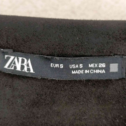 ザラ ZARA 23SS フェイクスエードVネックノースリーブワンピース レディース JPN:S