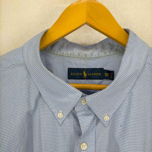 ラルフローレン RALPH LAUREN スモールポニー刺繍 オーバーサイズボタンダウンチェックシャツ メンズ 3XLT