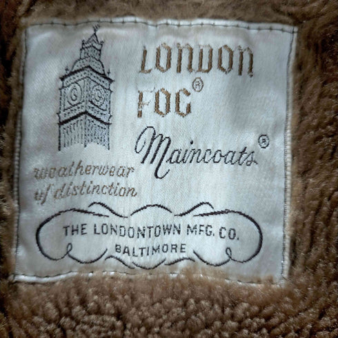 ロンドンフォグ LONDON FOG ボアライナー付き 千鳥格子 ステンカラーコート メンズ UK:42