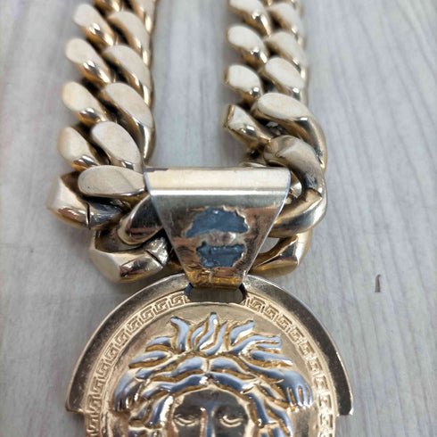 ヴェルサーチ VERSACE 極太喜平チェーンメデューサネックレス メンズ