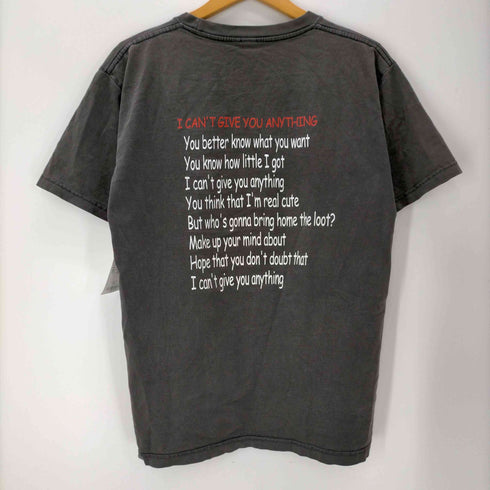 90-00S 両面プリント バンドTシャツ I CAN'T GIVE YOU ANYTHING メンズ
