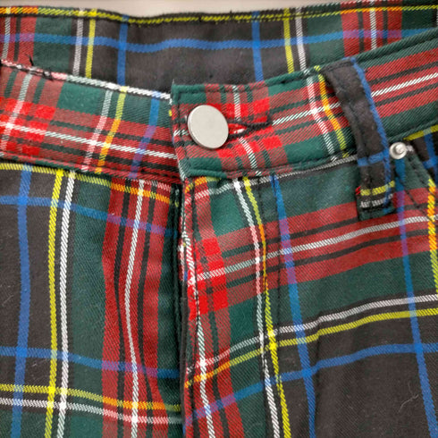 ミニマル mnml TARTAN TRACK PANTS パンク メンズ US:30-31