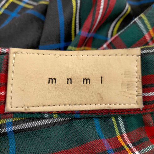 ミニマル mnml TARTAN TRACK PANTS パンク メンズ US:30-31