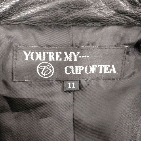 you're my cup of tea 牛革 レザー ロングコート レディース 11