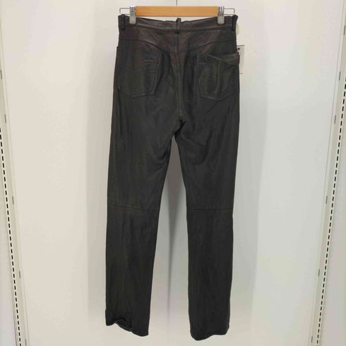 Esprit Rebelle Paris フランス製 ボタンフライ レザーパンツ メンズ 36