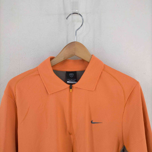 ナイキゴルフ NIKE GOLF スウォッシュ刺繍 ハーフジップポロシャツ メンズ import:M