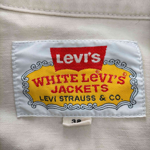 リーバイス Levis WHITE LEVIS JACKETS コットンサテンジャケット メンズ US:38
