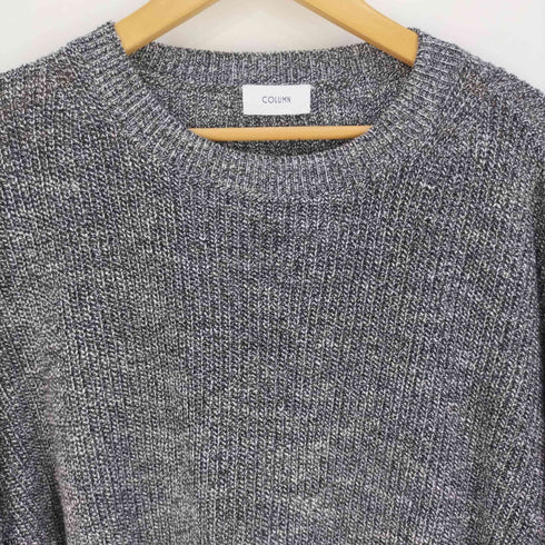 COLUMN コットンメランジクルーネックニット メンズ JPN:L