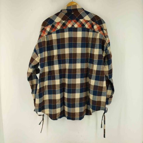 ファセッタズム FACETASM サイドスリッドチェックネルシャツ メンズ 00