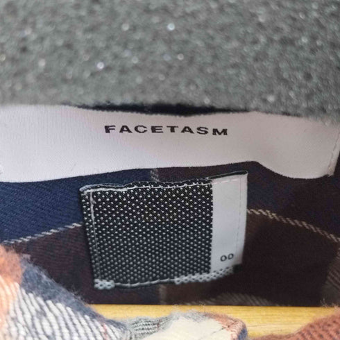 ファセッタズム FACETASM サイドスリッドチェックネルシャツ メンズ 00
