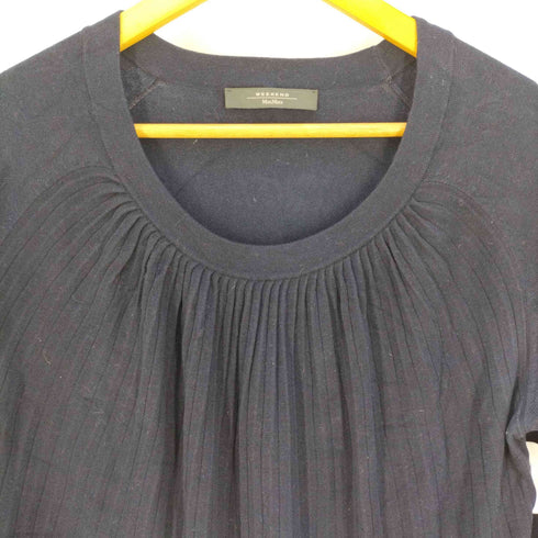 マックスマーラウィークエンド MAX MARA WEEKEND シルクウール プリーツニット セーター レディース import:M
