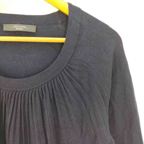 マックスマーラウィークエンド MAX MARA WEEKEND シルクウール プリーツニット セーター レディース import:M