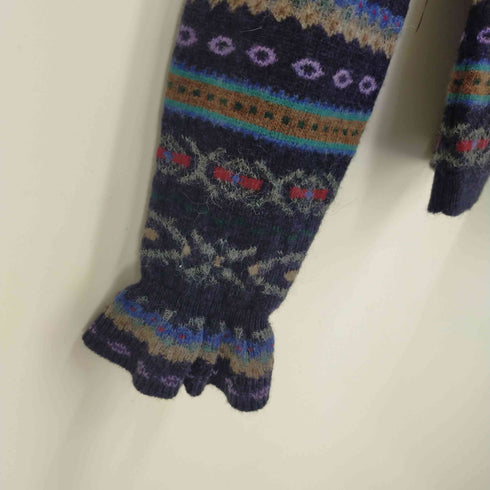 ポロラルフローレン POLO RALPH LAUREN カシミヤ混 フェアアイル ラッフルトリム セーター レディース JPN:S