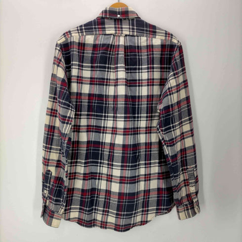 ラルフローレン RALPH LAUREN ダブルフラップポケット ポニー無し チェック柄 ネルシャツ メンズ import:XL