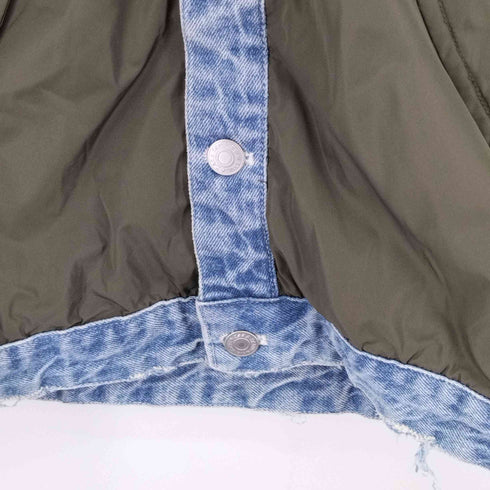 ザラマン ZARA MAN ナイロンドッキングデニムトラッカージャケット メンズ import:L