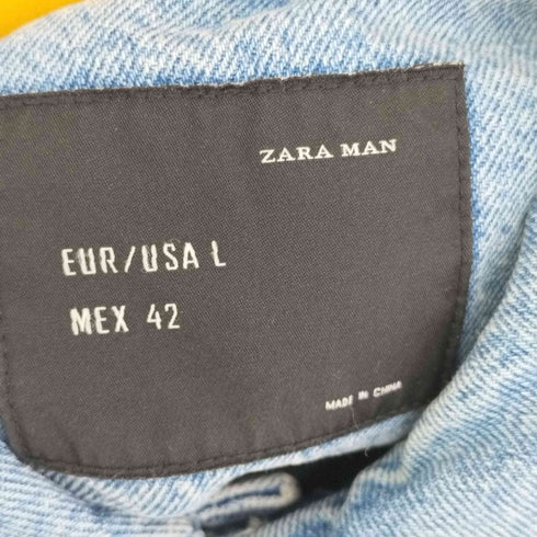 ザラマン ZARA MAN ナイロンドッキングデニムトラッカージャケット メンズ import:L