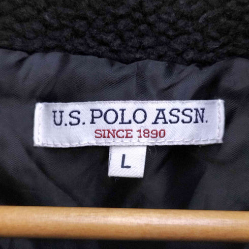 ユーエスポロアッスン U.S.POLO ASSN ワンポイント刺繍ロゴ ボアフリースジャケット メンズ JPN:L