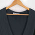 ザラ ZARA RIBBED KNIT SWEATER リブニットセーター レディース import:L