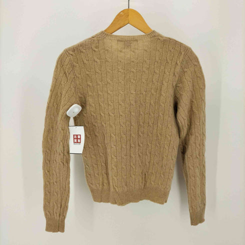 ラルフローレンスポーツ RALPH LAUREN SPORT LAMB WOOL ポニー 刺繍 ケーブルニット カーディガン レディース import:M