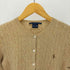 ラルフローレンスポーツ RALPH LAUREN SPORT LAMB WOOL ポニー 刺繍 ケーブルニット カーディガン レディース import:M