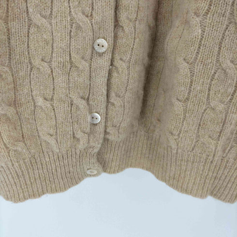 ラルフローレンスポーツ RALPH LAUREN SPORT LAMB WOOL ポニー 刺繍 ケーブルニット カーディガン レディース import:M