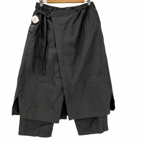 ヨウジヤマモトプールオム Yohji Yamamoto POUR HOMME ラップパンツ シワギャバ クロップド メンズ