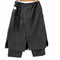 ヨウジヤマモトプールオム Yohji Yamamoto POUR HOMME ラップパンツ シワギャバ クロップド メンズ