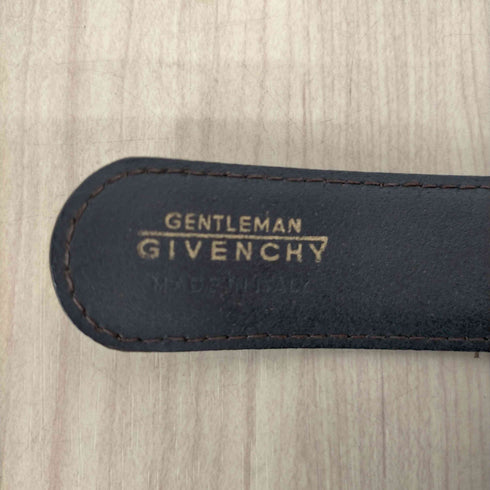 ジバンシィ GIVENCHY GENTLEMAN イタリア製 ロゴバックル レザーベルト メンズ