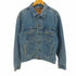 リーバイス Levis 00S RELAXED TRUCKER 裏地チェック デニム トラッカー ジャケット メンズ import:M