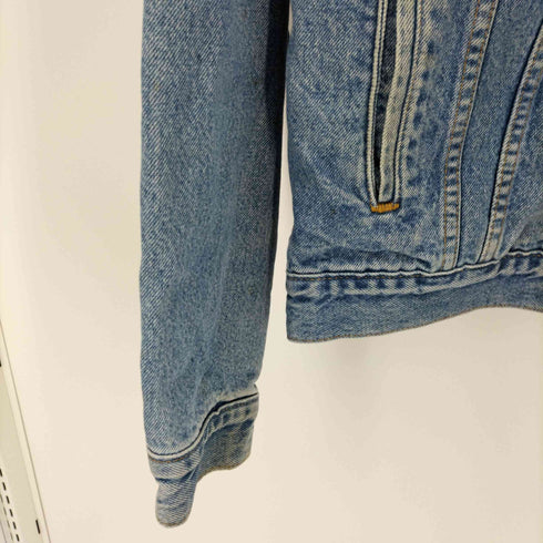 リーバイス Levis 00S RELAXED TRUCKER 裏地チェック デニム トラッカー ジャケット メンズ import:M