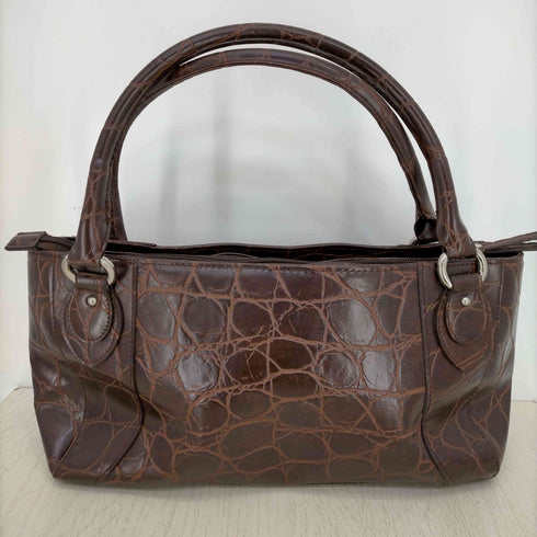 ランバンコレクション LANVIN COLLECTION クロコ型押し ハンドバッグ レディース