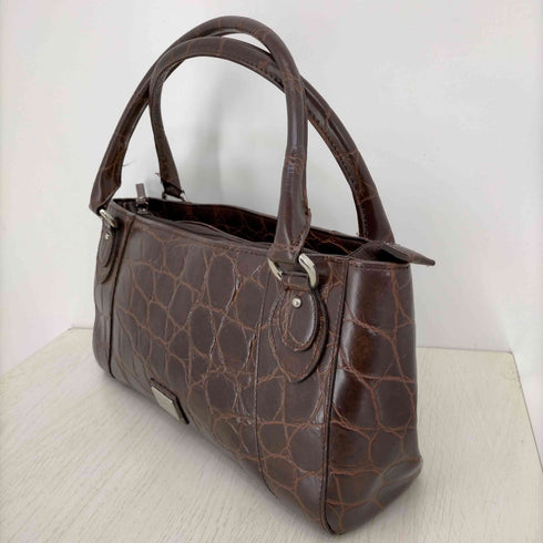 ランバンコレクション LANVIN COLLECTION クロコ型押し ハンドバッグ レディース