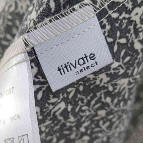 ティティベイト titivate 前後2way花柄ティアードワンピース レディース JPN:M