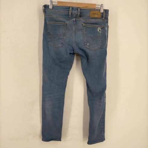 ディーゼル DIESEL SLEENKER L.32 ダメージ デニムスラックス メンズ W32×L32