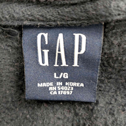 ギャップ Gap 03AW OLDGAP ロゴ ジップアップ パーカー メンズ import:L