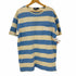 ポロバイラルフローレン Polo by RALPH LAUREN USA製 裾ポニー 鹿の子 ボーダー ポケット 半袖Tシャツ メンズ JPN:L
