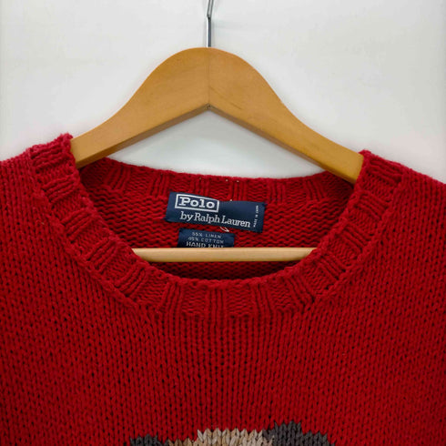 ポロバイラルフローレン Polo by RALPH LAUREN HAND KNIT RL92 ポロベア コットン リネン ニット メンズ