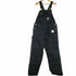 カーハート Carhartt ブラック ダブルニー ダック地オーバーオール メンズ W34L30