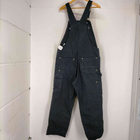 カーハート Carhartt ブラック ダブルニー ダック地オーバーオール メンズ W34L30
